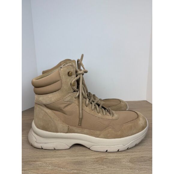 Vince Elvio Leather Lug Ankle Boot Men’s Size 10.5M Camel Water Repellent - Picture 8 of 10